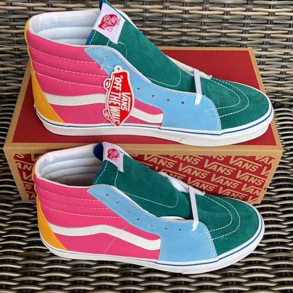 Vans SK8-Hi Suede/Canvas Multi/Brig MENS - Picture 2 of 16